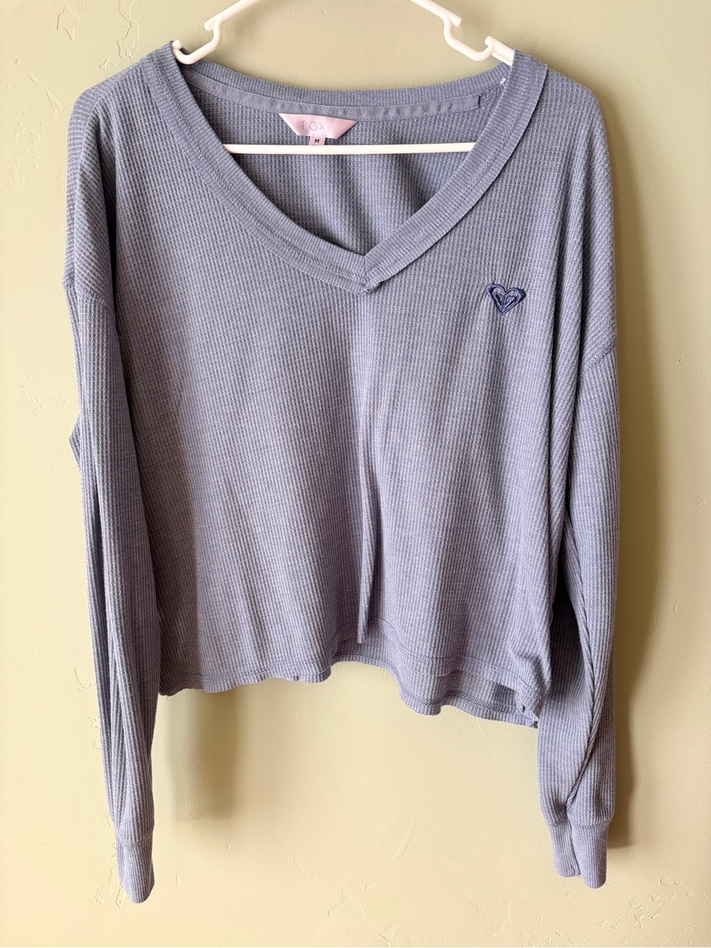 “Roxy” Women’s Lavender/Dusty Blue Crop L/S